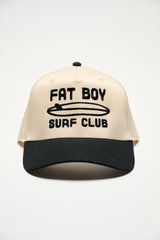 The Nose Rider Embroidered Hat - Black & Natural