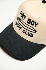 The Nose Rider Embroidered Hat - Black & Natural