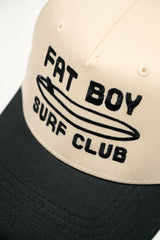 The Nose Rider Embroidered Hat - Black & Natural