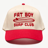 The Nose Rider Embroidered Hat - Red & Natural
