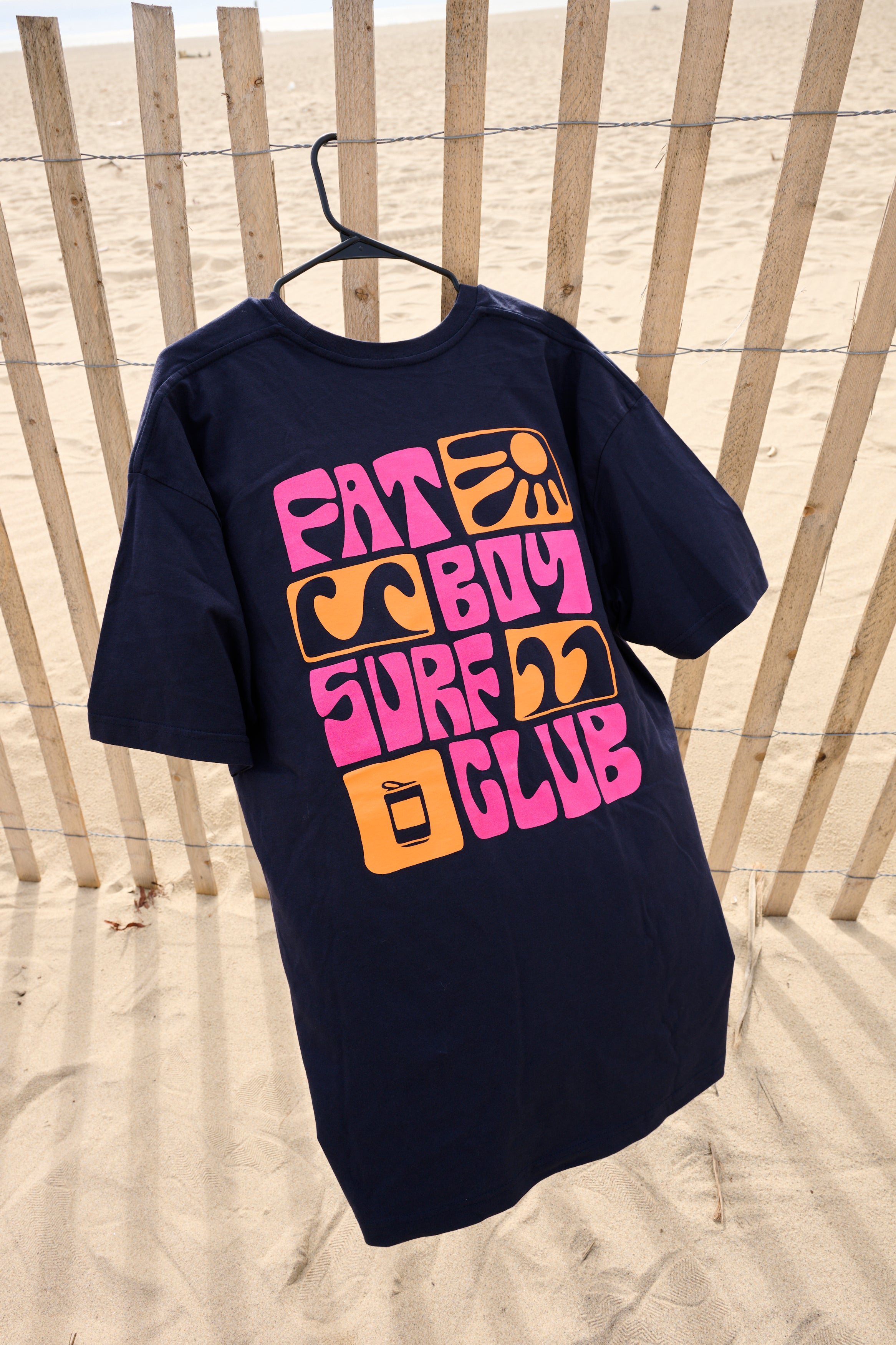 Waves and Rays Tee - Navy