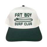 The Nose Rider Embroidered Hat - Dk Green & Natural