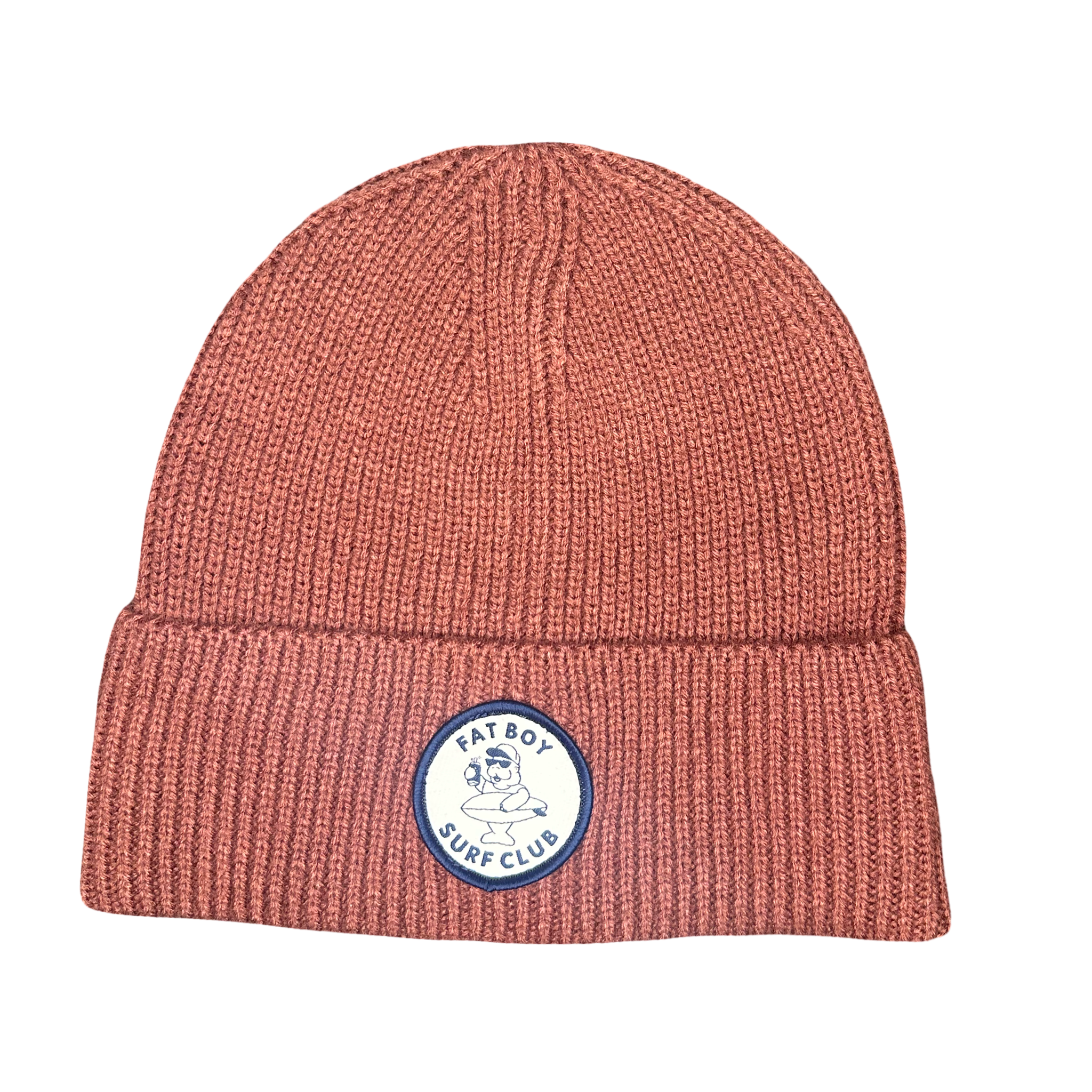 Circular Ribbed Beanie - Wine