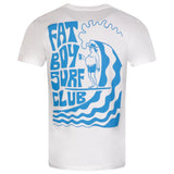Big Wave Jerry Tee - White/Blue Fat Boy Surf Club
