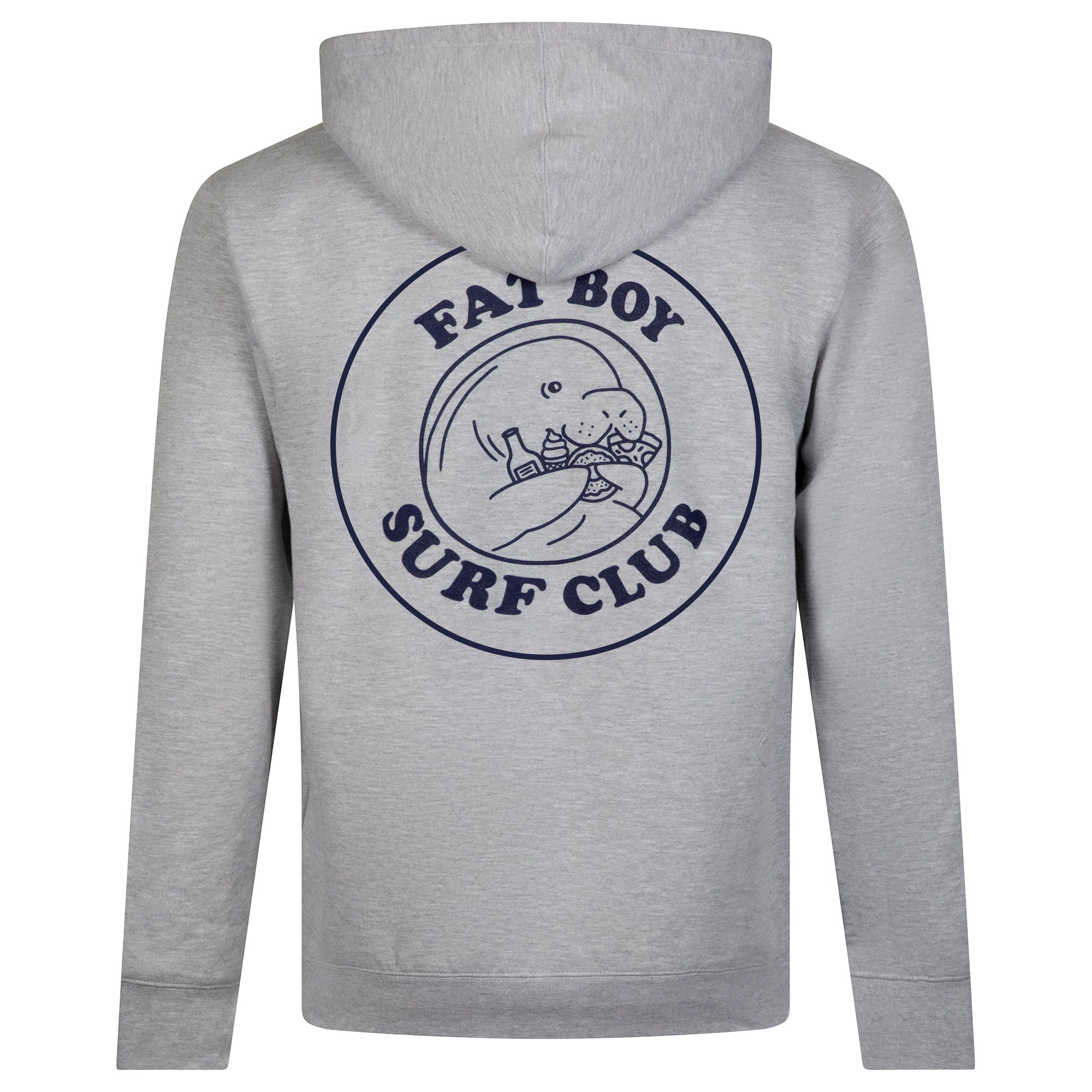 FBSC Premium Heavyweight Hoodie Grey Fat Boy Surf Club