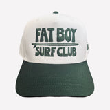 Apres Surf Embroidered Hat - Dk Green & White