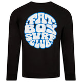 No Squares Premium Crewneck Sweatshirt - Black Fat Boy Surf Club