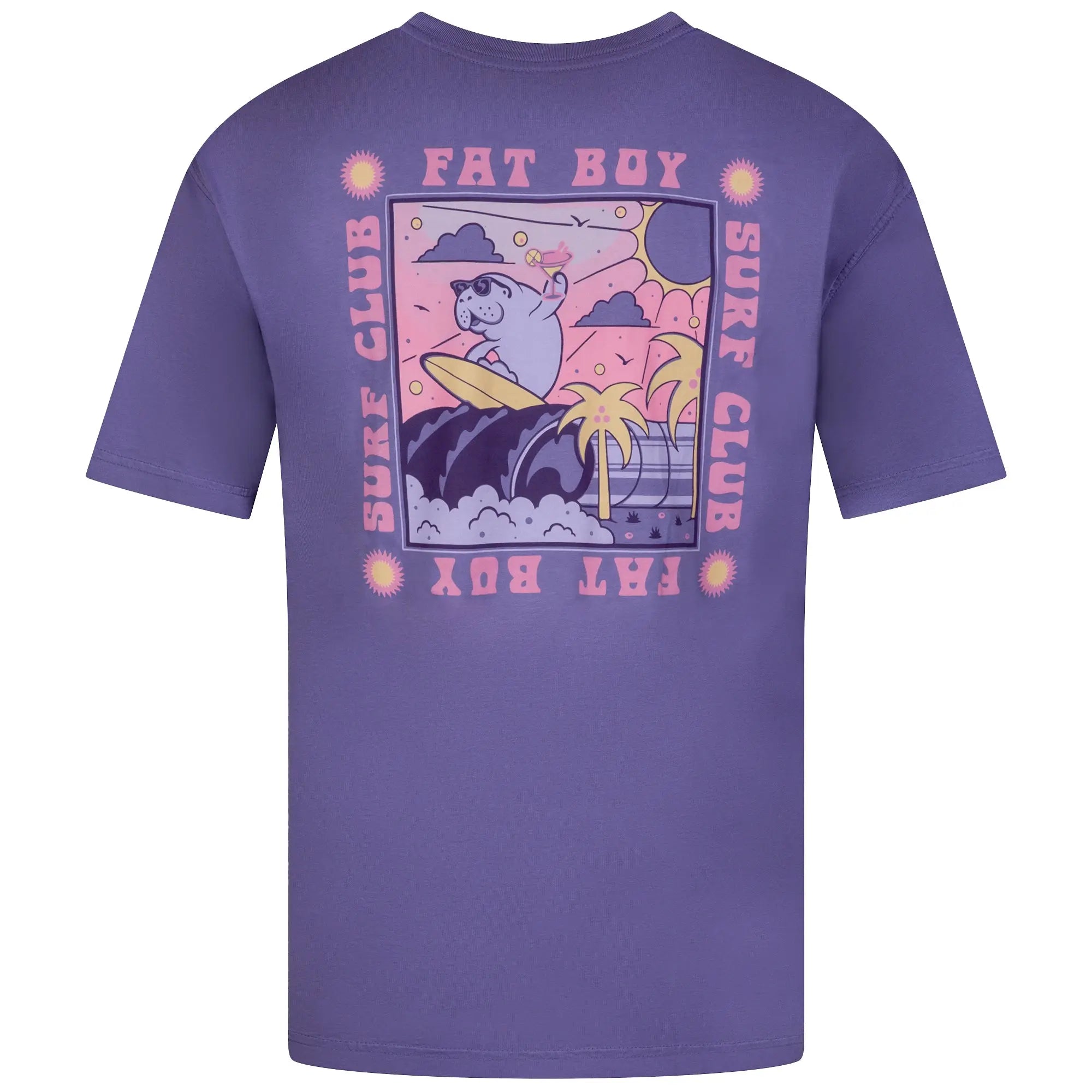 Party Wave Tee - Purple Haze Fat Boy Surf Club