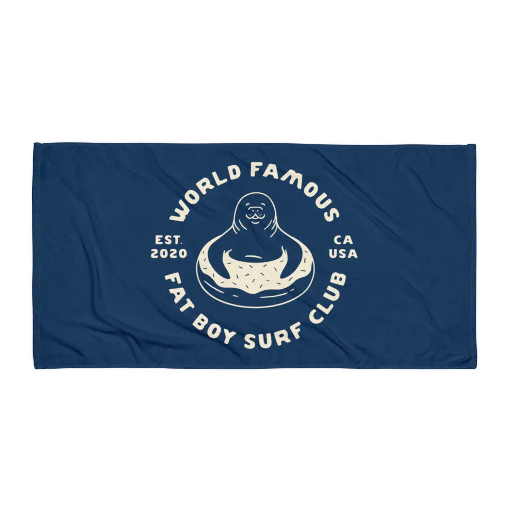 World Famous Fat Boy Surf Club Towel Fat Boy Surf Club