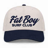 FBSC Paradise Club Hat in natural and navy, front view